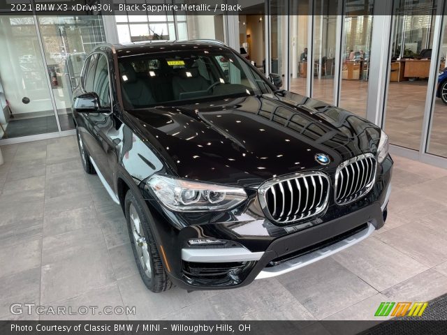 2021 BMW X3 xDrive30i in Black Sapphire Metallic