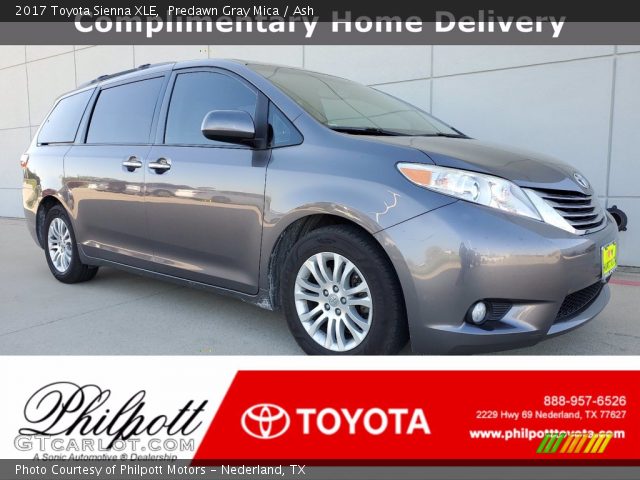 2017 Toyota Sienna XLE in Predawn Gray Mica