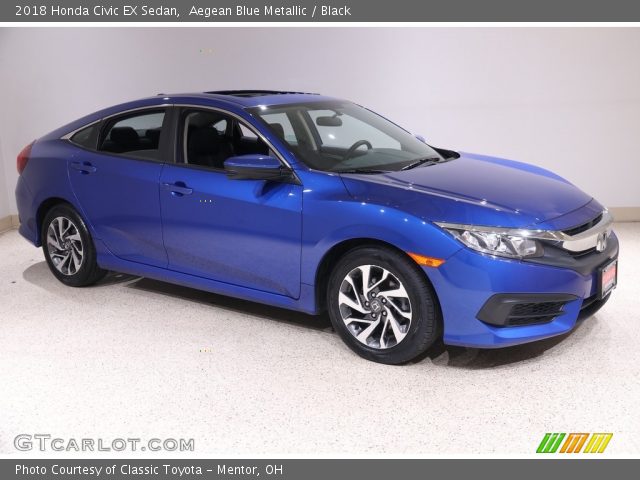 2018 Honda Civic EX Sedan in Aegean Blue Metallic