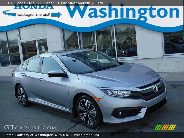 2018 Honda Civic EX-L Sedan in Lunar Silver Metallic