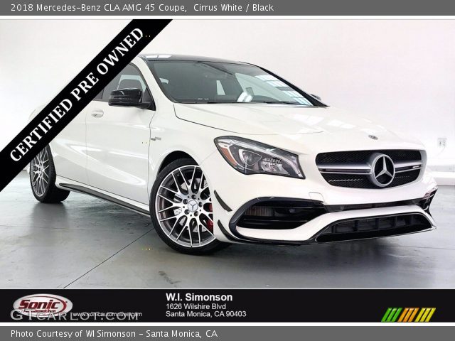 2018 Mercedes-Benz CLA AMG 45 Coupe in Cirrus White