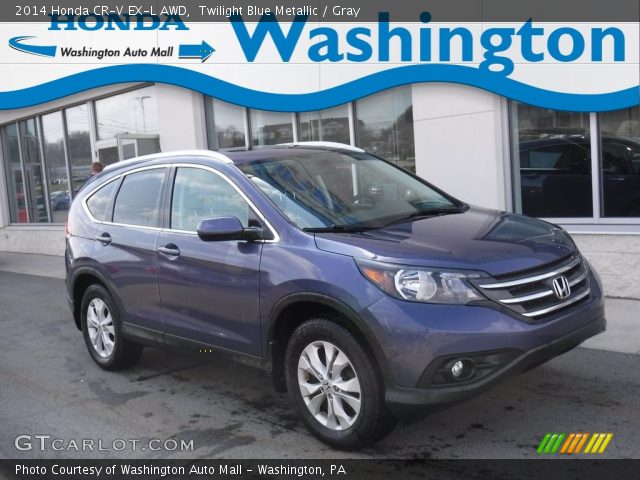 2014 Honda CR-V EX-L AWD in Twilight Blue Metallic