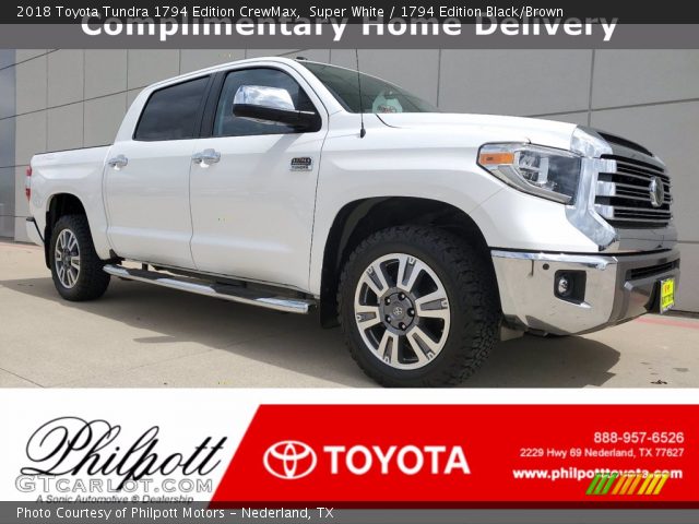 2018 Toyota Tundra 1794 Edition CrewMax in Super White