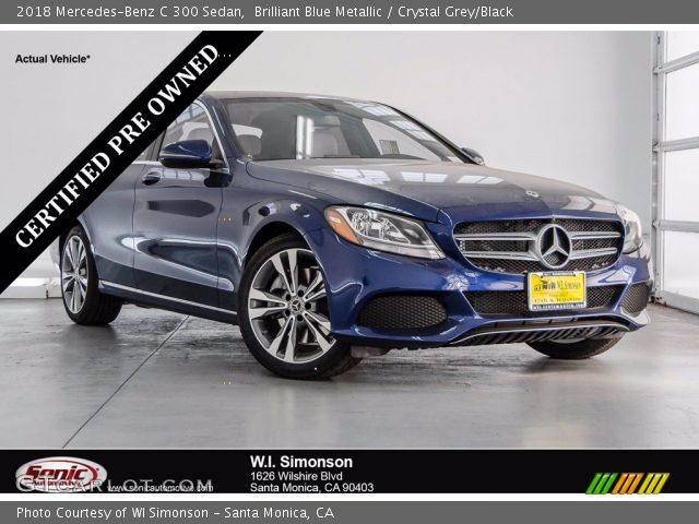 2018 Mercedes-Benz C 300 Sedan in Brilliant Blue Metallic