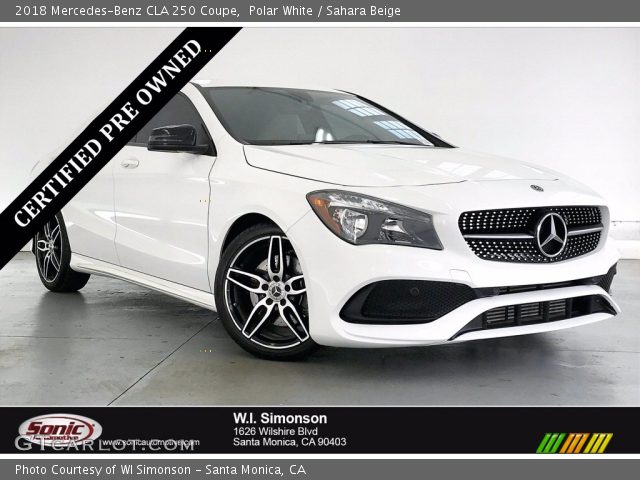 2018 Mercedes-Benz CLA 250 Coupe in Polar White