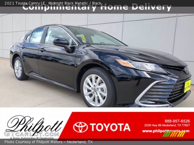 2021 Toyota Camry LE in Midnight Black Metallic