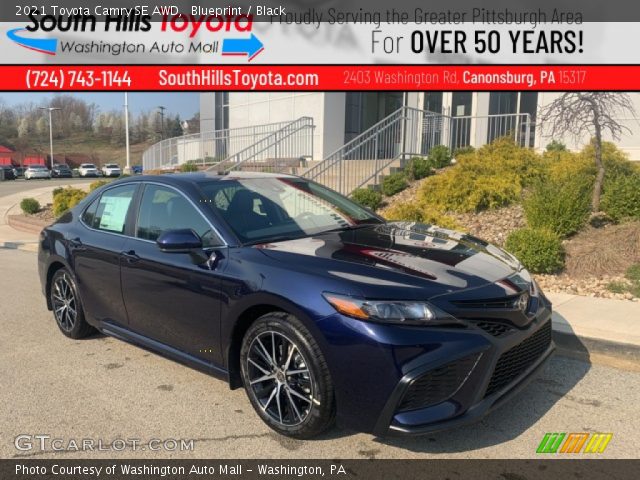 2021 Toyota Camry SE AWD in Blueprint
