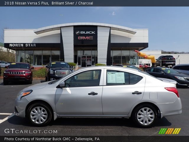 2018 Nissan Versa S Plus in Brilliant Silver