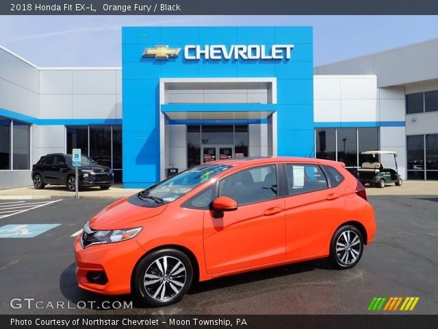 2018 Honda Fit EX-L in Orange Fury