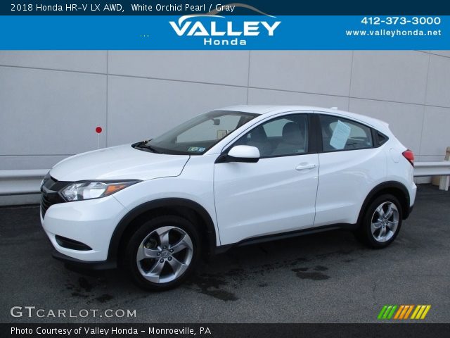 2018 Honda HR-V LX AWD in White Orchid Pearl