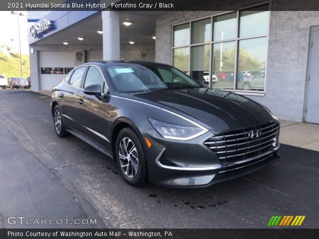 2021 Hyundai Sonata Blue Hybrid in Portofino Gray