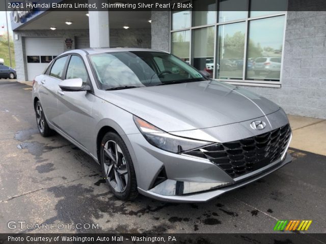 2021 Hyundai Elantra Limited in Shimmering Silver Pearl