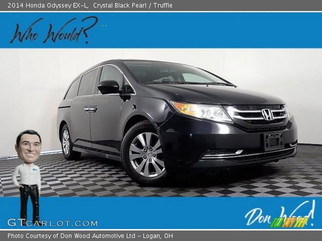 2014 Honda Odyssey EX-L in Crystal Black Pearl