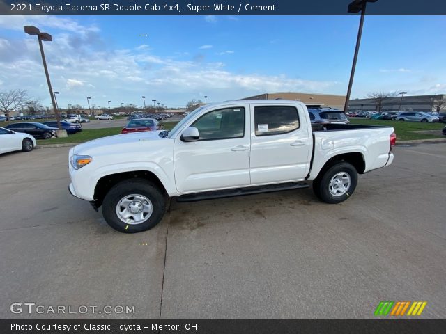 2021 Toyota Tacoma SR Double Cab 4x4 in Super White