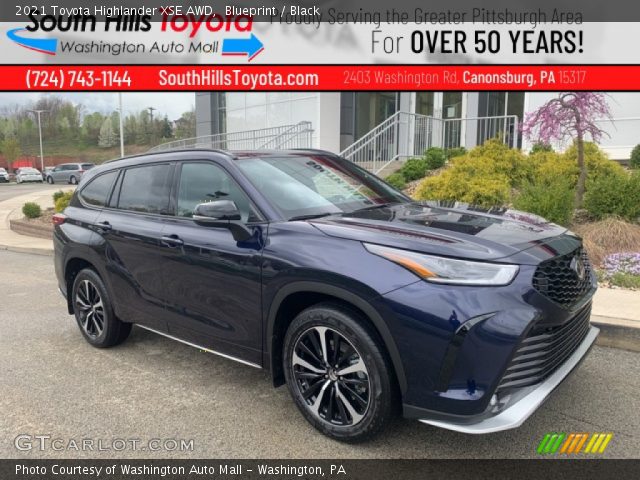 2021 Toyota Highlander XSE AWD in Blueprint
