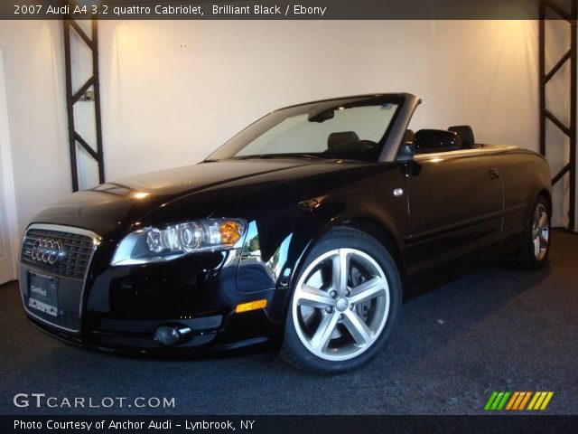 2007 Audi A4 3.2 quattro Cabriolet in Brilliant Black