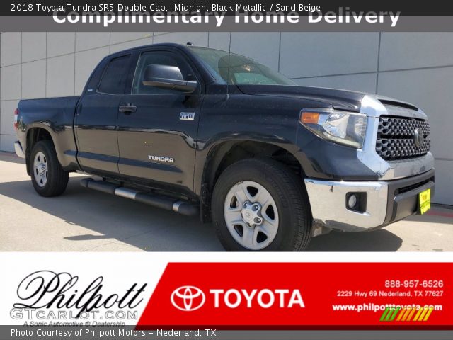 2018 Toyota Tundra SR5 Double Cab in Midnight Black Metallic