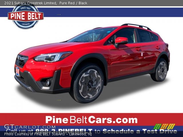 2021 Subaru Crosstrek Limited in Pure Red