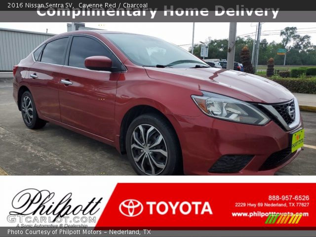 2016 Nissan Sentra SV in Cayenne Red