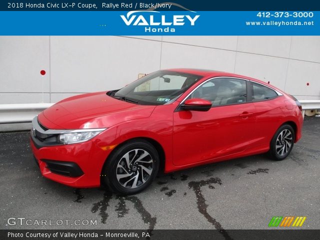 2018 Honda Civic LX-P Coupe in Rallye Red