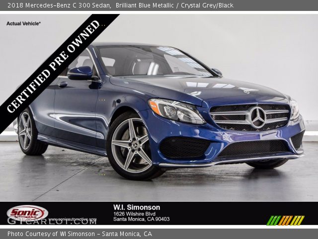 2018 Mercedes-Benz C 300 Sedan in Brilliant Blue Metallic