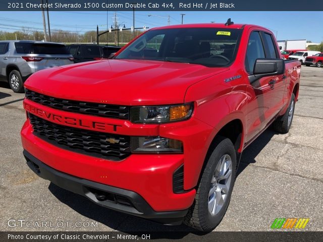 2021 Chevrolet Silverado 1500 Custom Double Cab 4x4 in Red Hot