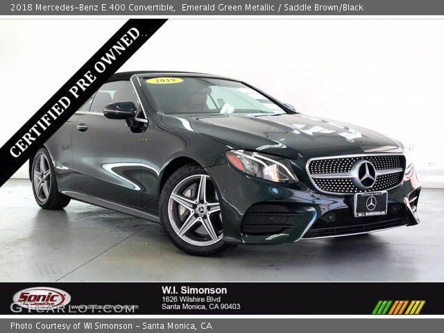 2018 Mercedes-Benz E 400 Convertible in Emerald Green Metallic