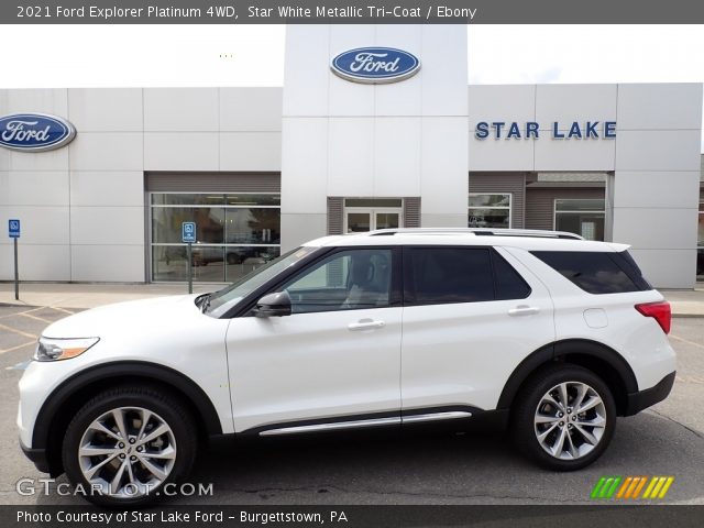 2021 Ford Explorer Platinum 4WD in Star White Metallic Tri-Coat