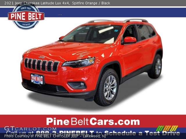 2021 Jeep Cherokee Latitude Lux 4x4 in Spitfire Orange