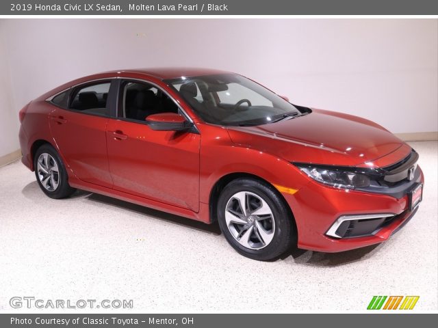 2019 Honda Civic LX Sedan in Molten Lava Pearl