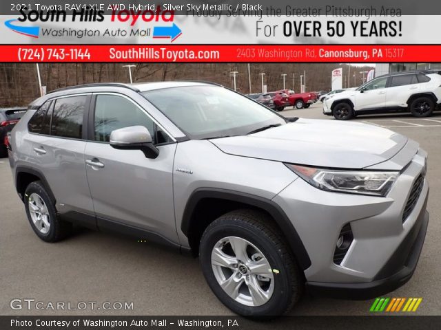 2021 Toyota RAV4 XLE AWD Hybrid in Silver Sky Metallic