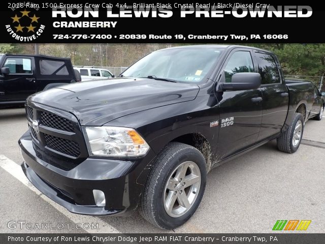 2018 Ram 1500 Express Crew Cab 4x4 in Brilliant Black Crystal Pearl