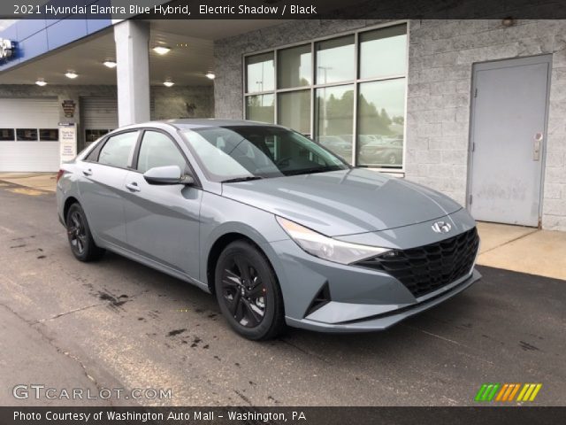 2021 Hyundai Elantra Blue Hybrid in Electric Shadow