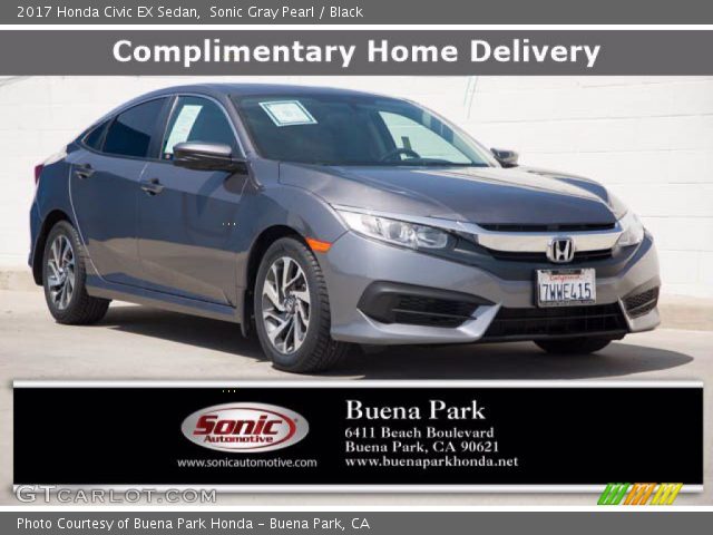 2017 Honda Civic EX Sedan in Sonic Gray Pearl