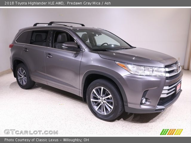 2018 Toyota Highlander XLE AWD in Predawn Gray Mica