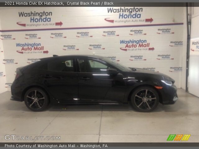 2021 Honda Civic EX Hatchback in Crystal Black Pearl