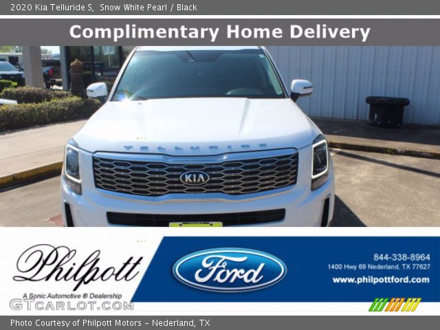 2020 Kia Telluride S in Snow White Pearl
