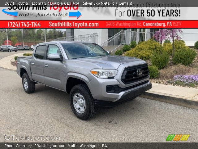 2021 Toyota Tacoma SR Double Cab 4x4 in Silver Sky Metallic