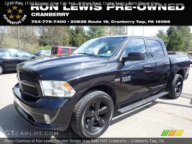 2018 Ram 1500 Express Crew Cab 4x4 in Brilliant Black Crystal Pearl