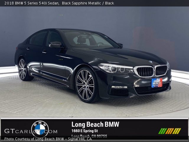 2018 BMW 5 Series 540i Sedan in Black Sapphire Metallic