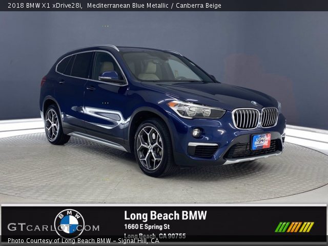 2018 BMW X1 xDrive28i in Mediterranean Blue Metallic