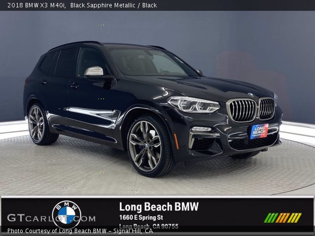 2018 BMW X3 M40i in Black Sapphire Metallic
