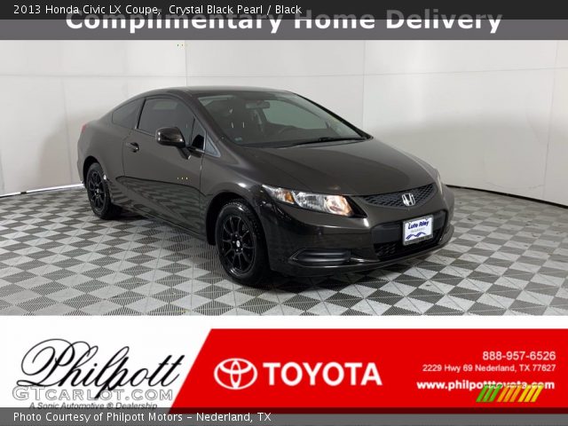 2013 Honda Civic LX Coupe in Crystal Black Pearl