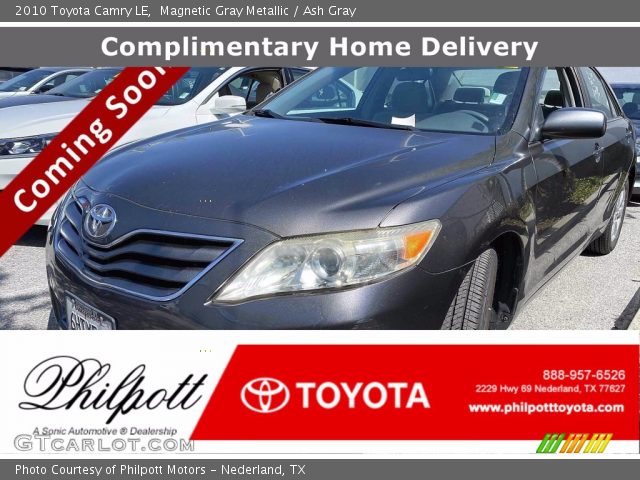 2010 Toyota Camry LE in Magnetic Gray Metallic