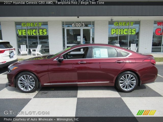2017 Hyundai Genesis G80 AWD in Pamplona Red