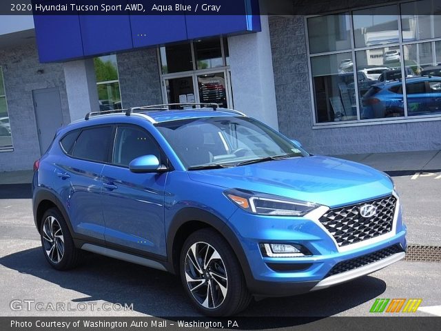 2020 Hyundai Tucson Sport AWD in Aqua Blue