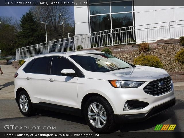 2019 Ford Edge SEL AWD in White Platinum