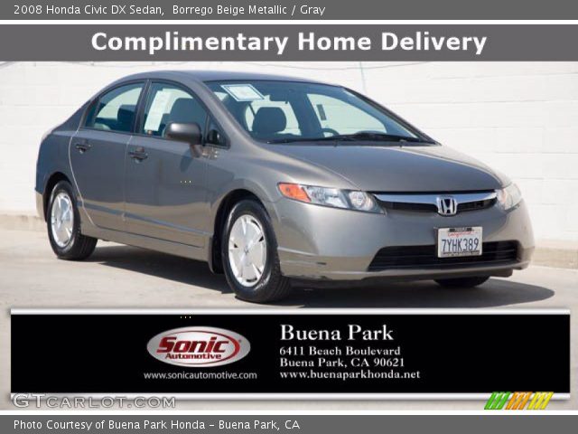 2008 Honda Civic DX Sedan in Borrego Beige Metallic