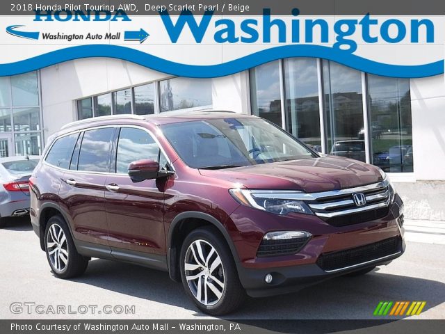 2018 Honda Pilot Touring AWD in Deep Scarlet Pearl