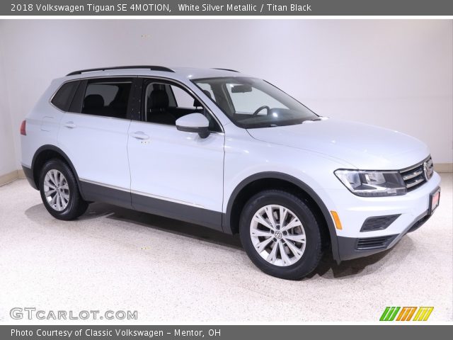 2018 Volkswagen Tiguan SE 4MOTION in White Silver Metallic